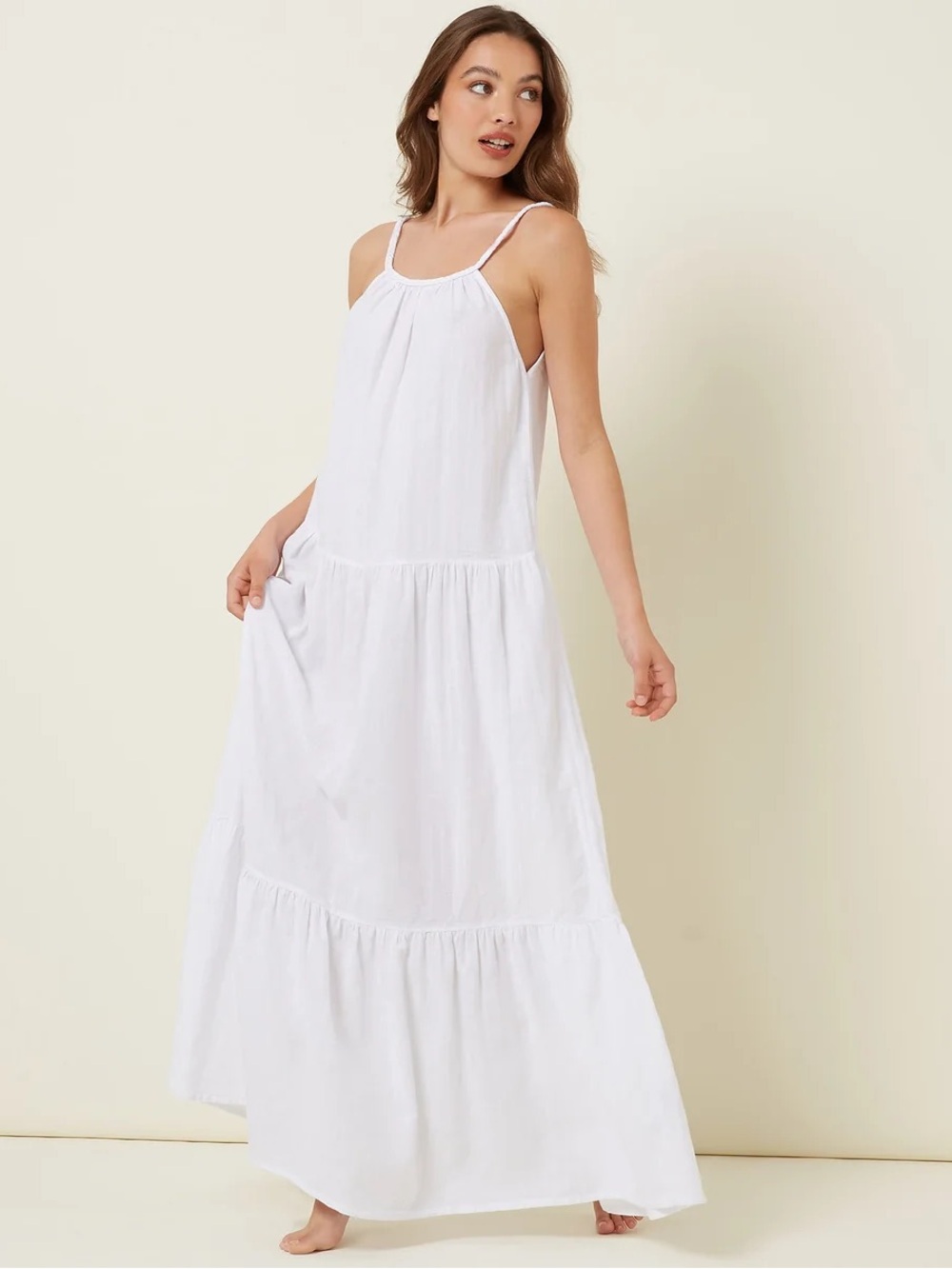 Yamamay 100% Cotton Summer Glam Long Dress Size S/M